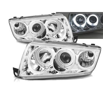 PHARES SKODA FABIA 99-07 ANGEL EYES FOND CHROMÉ, Verzenden