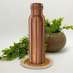 Puur koperen waterfles flower of life mat ± 950 ml/315 g, Ophalen of Verzenden, Nieuw