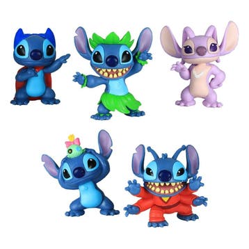 Lilo & Stitch Mini Figure 5-Pack Stitch Collectible Figure S, Collections, Ophalen of Verzenden