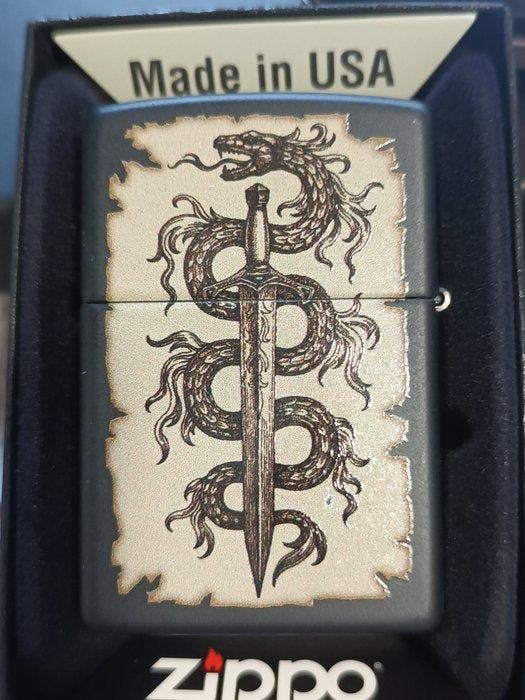 Zippo - Original Zippo Rarität Dragon Schwert, Schwert Rose, Verzamelen, Rookartikelen, Aanstekers en Luciferdoosjes