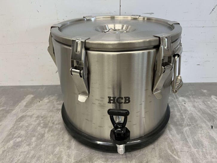 RVS Geisoleerde draagbare container met aftapkraan 15 liter, Articles professionnels, Horeca | Équipement de cuisine, Enlèvement ou Envoi