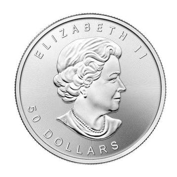 Canada. 50 Dollars 1 oz $50 CAD Canadian Palladium Maple