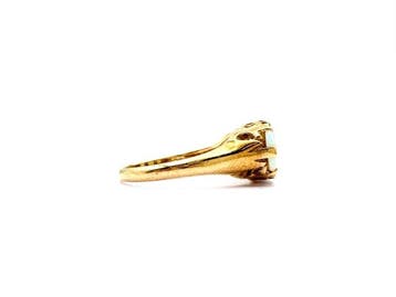 Zonder minimumprijs - Ring - 9 kt. Geel goud Opaal - Diamant, Nieuw