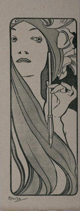 Alphonse Mucha (1860-1939) - LEstampe Moderne, Antiquités & Art