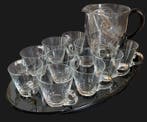 Glasfabriek Leerdam - Plateau - Verre - avec une carafe et