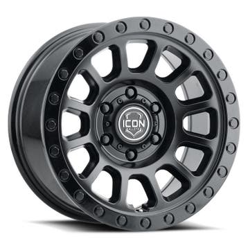 ICON Hulse 17 X 8.5 6 X 135 6mm Offset 5in BS Double Black, Ophalen of Verzenden
