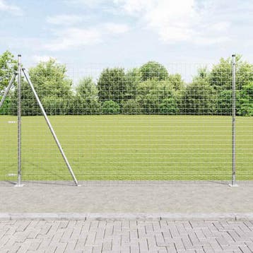 vidaXL Euro-hek met betonnen voetstuk 10 x 1,4 m, Verzenden
