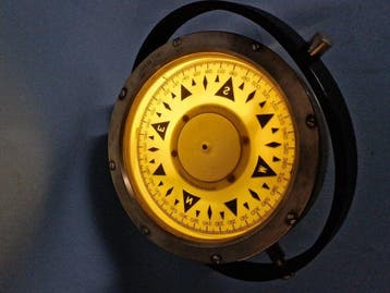 Scheepskompas - Messing, Glas - Observator
