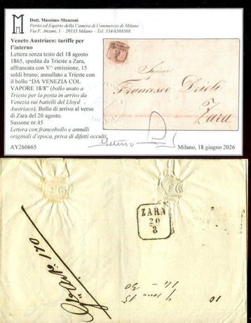 Italiaanse oude staten - Lombardije Venetië 1864 -, Gestempeld