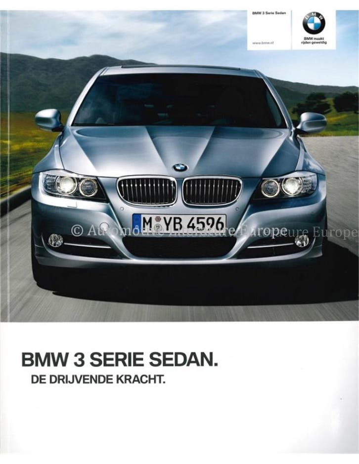 2010 BMW 3 SERIE SEDAN BROCHURE NEDERLANDS, Livres, Autos | Brochures & Magazines