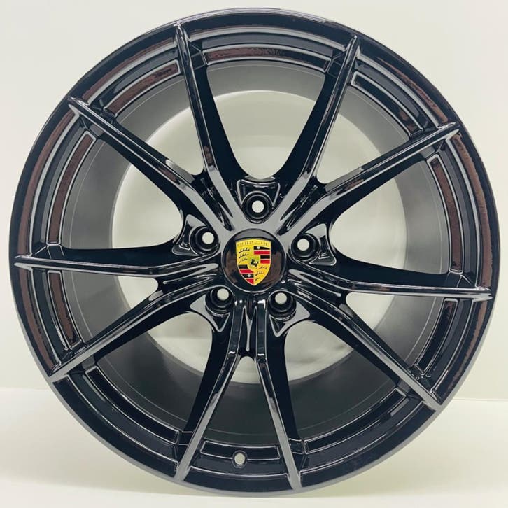 Porsche 991 ORIGINELE 20inch Carrera S IV Unizwart + banden, Autos : Pièces & Accessoires, Pneus & Jantes, Enlèvement