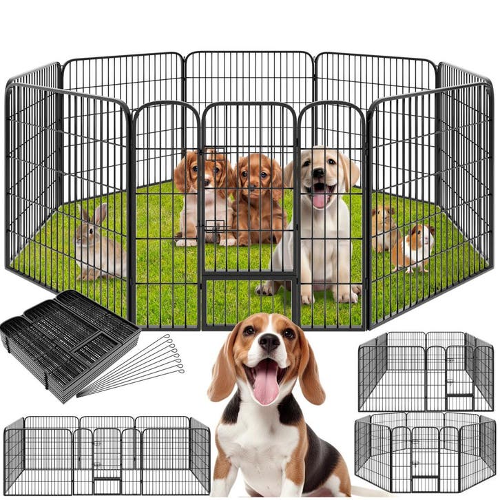 Puppyren 8-hoekig - 80 cm, Dieren en Toebehoren, Hondenhokken, Verzenden