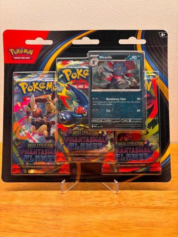 Pokémon - 2 Blisterverpakking - Sneasel & Weavile 3-pack, Nieuw