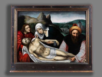 Jan Metsys (1510-1575), Werkplaats van - Grablegung Christi