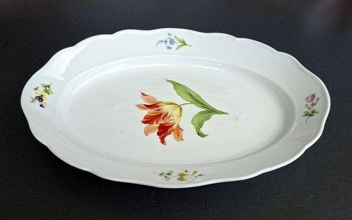 Meissen - Tafelservies - Bloemendecor serveerschotel ca. 35, Antiquités & Art, Antiquités | Verre & Cristal