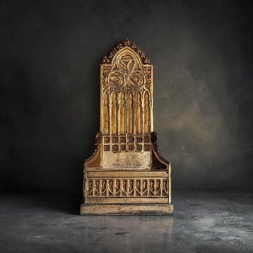 Vitrine - Verguld brons - Neogotiek, Antiek en Kunst