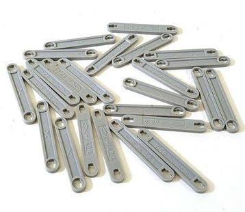 Vintage Fischertechnik I-strut grijs, 24 stuks, Verzenden, Nieuw