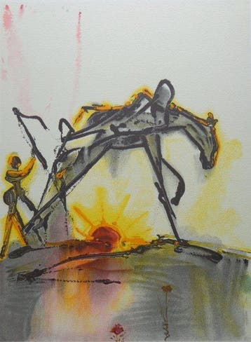 Salvador Dali (1904-1989) - Le Cheval de Labeur