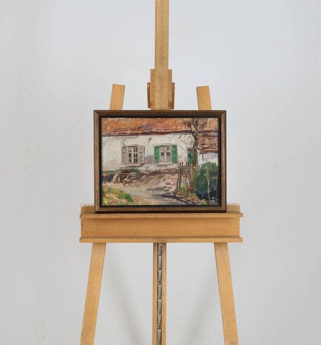 Willem Hendrik van der Nat (1864–1929) - Boerderij, Antiek en Kunst, Kunst | Schilderijen | Klassiek
