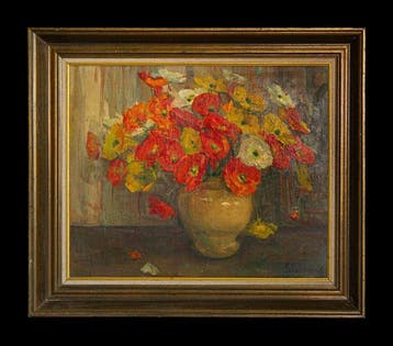 Hubert Glansdorff (1877-1963) - Fleurs au vase