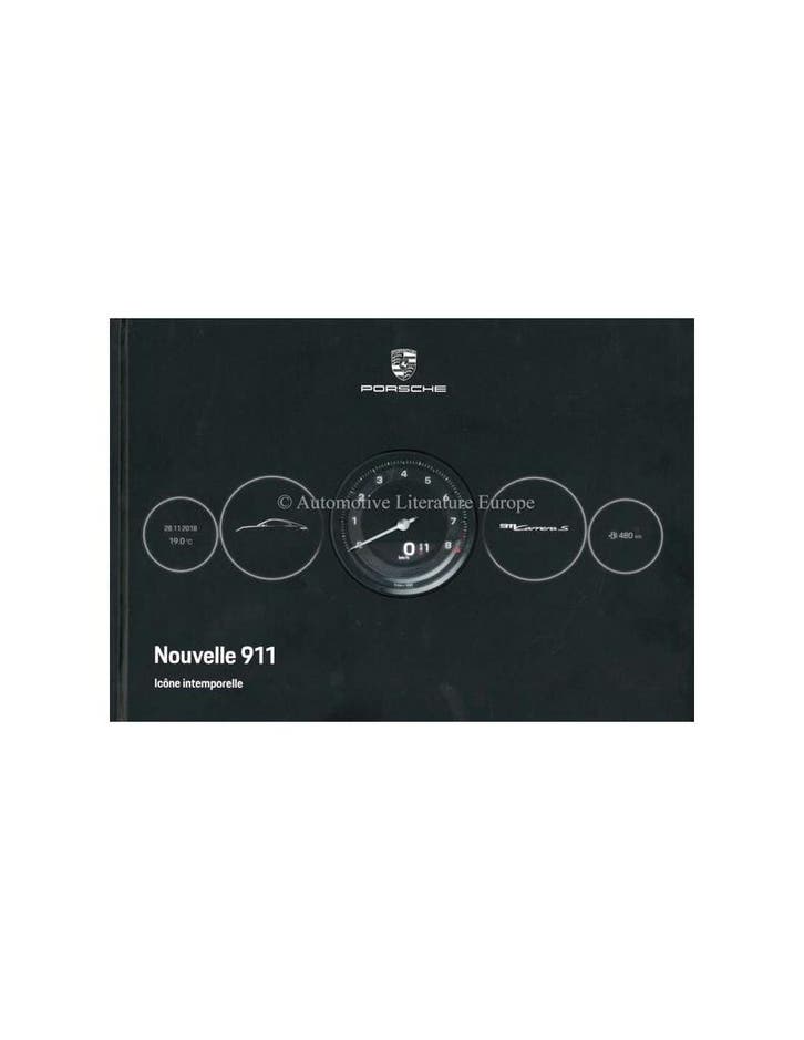2019 PORSCHE 911 CARRERA S HARDCOVER BROCHURE FRANS, Livres, Autos | Brochures & Magazines, Enlèvement ou Envoi