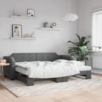 vidaXL Slaapbank met onderschuifbed 100x200 cm stof, Verzenden, Nieuw