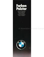 1975 BMW PROGRAMMA KLEUREN EN BEKLEDING BROCHURE