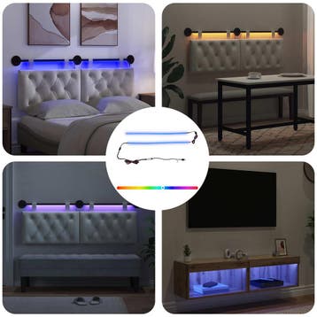 vidaXL LED strip 110 cm Meerkleurig PVC, Huis en Inrichting, Verzenden, Nieuw