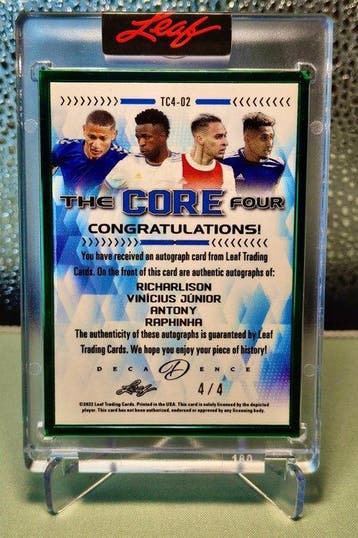 2022 Leaf Decadence The Core Richarlison, Vinícius júnior,, Verzamelen, Nieuw