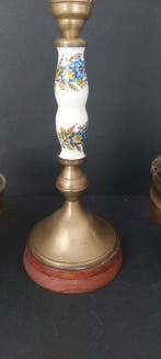 Balance - Laiton, bois, céramique, Antiquités & Art