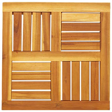Tafelblad acacia 50x50cm | Retour deal | Snel weg, Huis en Inrichting, Rustiek, modern, 50 tot 100 cm, Verzenden, Vierkant