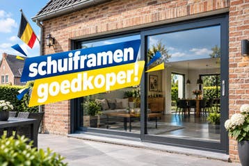 SCHUIFRAMEN PRIJZEN DEZE MAAND VEEL (max 49%) GOEDKOPER !, Nieuw