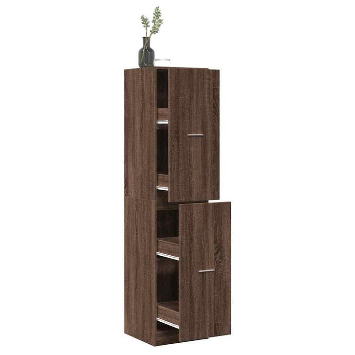 vidaXL Apothekerskast 40x41x174,5 cm bewerkt hout bruin, Huis en Inrichting, Kasten | Overige, Nieuw, Verzenden
