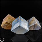 Polychroom jaspis in perfecte vorm – Elegante dobbelset vol