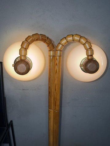 Solbacken - Staande lamp - Teak - Een vintage vloerlamp in, Antiquités & Art