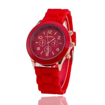 Jelly Horloge voor Dames - Kwarts Uurwerk Silicoon Bandje, Verzenden