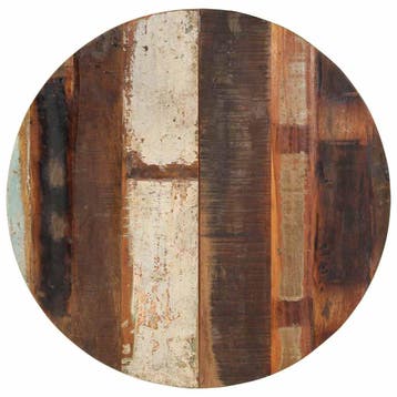 vidaXL Tafelblad rond 15-16 mm 70 cm massief gerecycled hout, Verzenden, Nieuw