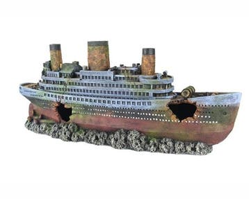 De gezonken Titanic OS-0014 - aquarium decoratie, Ophalen of Verzenden