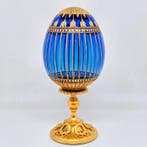 Œuf de style Fabergé Œuf - Fabergé - 22k gilded Romanov huge, Antiquités & Art