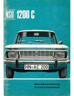 1968 NSU 1200 C INSTRUCTIEBOEKJE DUITS, Ophalen of Verzenden