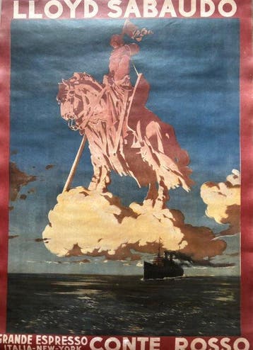 Anonymous - Lloyd Sabaudo “Conte Rosso” – Manifesto