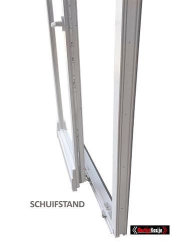 PVC Schuifraam, Schuifdeur B200xH215 en B250xH215 in stock, Kunststof, Nieuw, Ophalen of Verzenden, 150 tot 225 cm