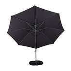 Zweefparasol zwart Ø3,5 m | Op voorraad, Verzenden, Nieuw