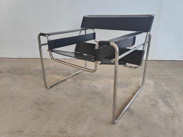 Gavina - Marcel Breuer - Fauteuil - WASSILY - Metaal, zwarte