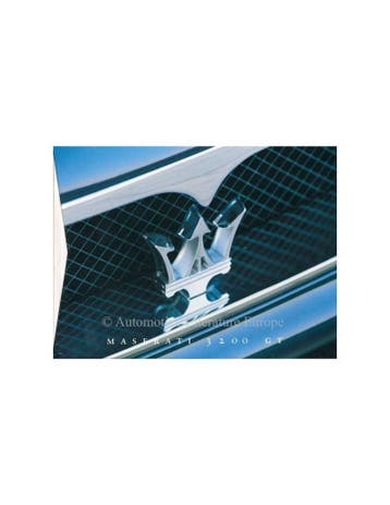 1999 MASERATI 3200 GT HARDCOVER BROCHURE ITALIAANS ENGELS, Ophalen of Verzenden, Nieuw
