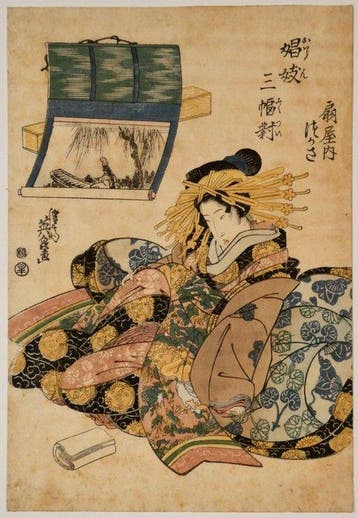 Keisai Eisen /  (1790–1848) Tsukasa van de giya, uit de