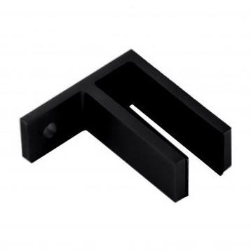 Celest balustrade wand/glas connector-Satijn zwart geanodise, Verzenden, Nieuw