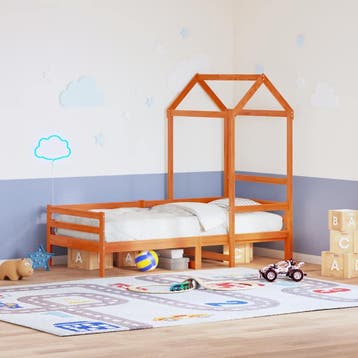 vidaXL Kinderbedhuisje 98x70x176,5 cm massief grenenhout, Verzenden