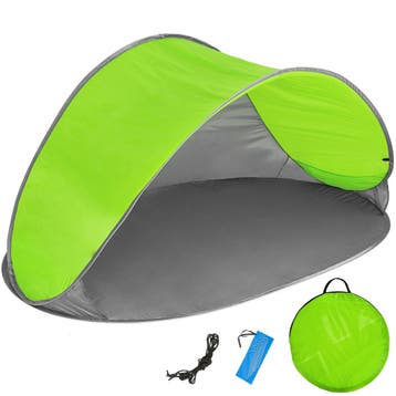 Pop up strandtent Jasmin - grijs/groen, Caravans en Kamperen, Verzenden, Nieuw