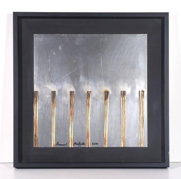 Bernard Aubertin (1934-2015) - Dessins de feu sur aluminium